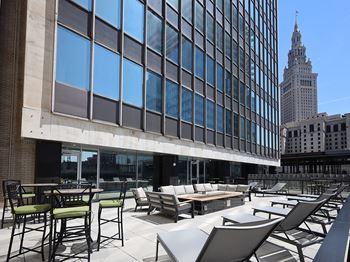 Community room and outdoor patio on the 2nd floor